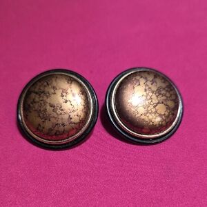 Vintage Gold-Tone Clip-On Earrings